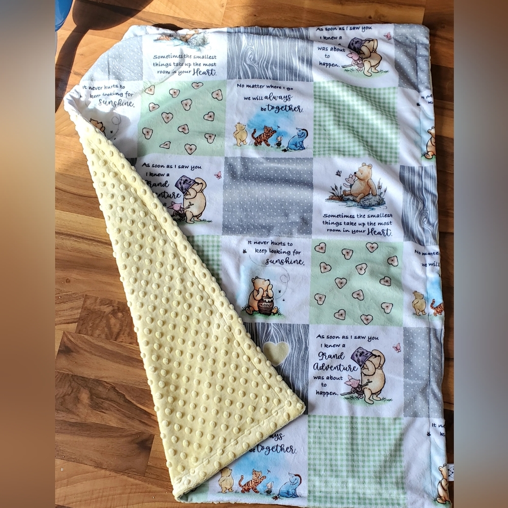 Winnie-the-Pooh minky blanket
